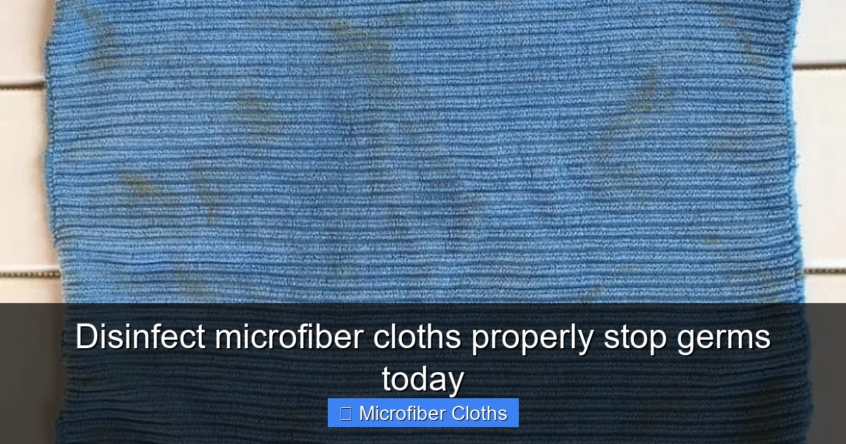 Disinfect microfiber cloths properly stop germs today