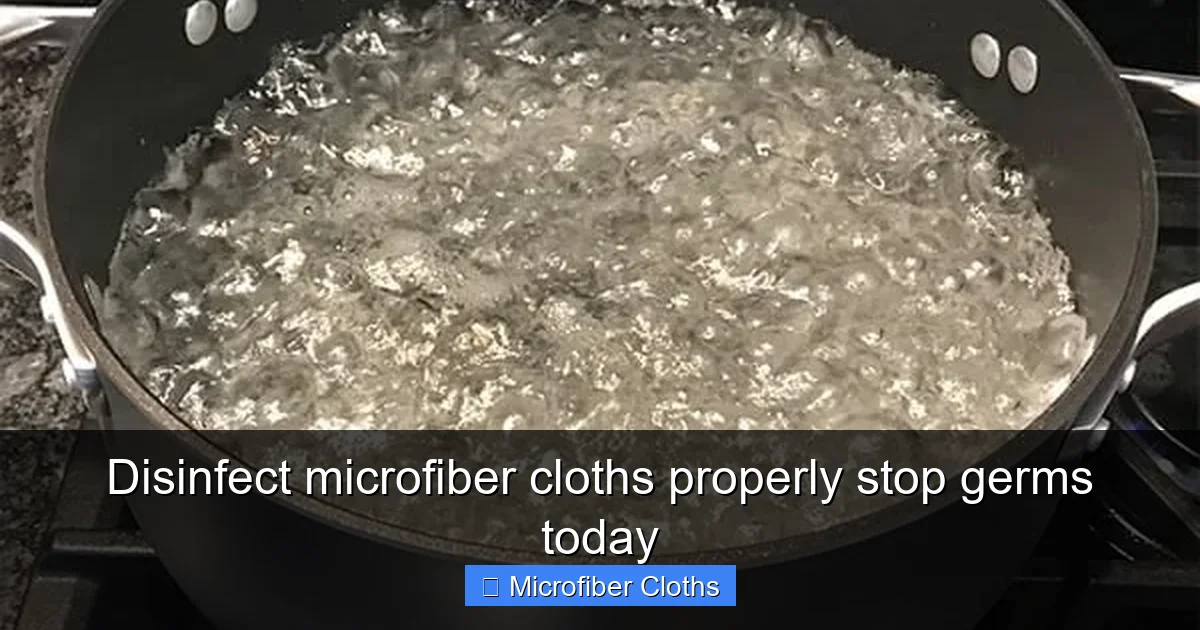 Disinfect microfiber cloths properly stop germs today