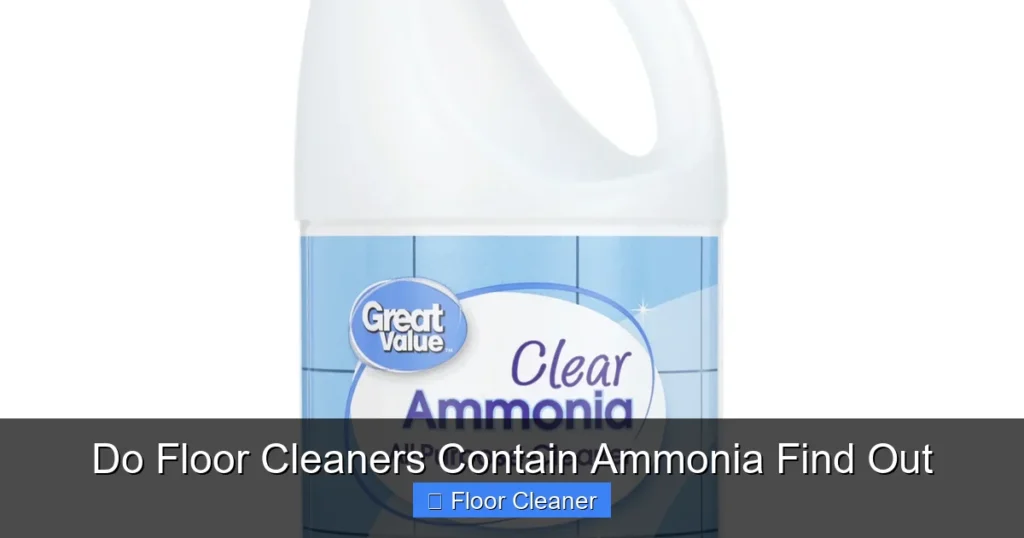 Do Floor Cleaners Contain Ammonia Find Out