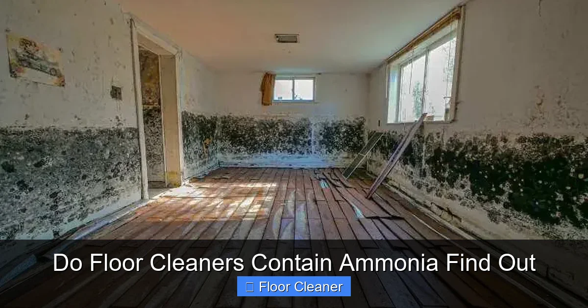 Do Floor Cleaners Contain Ammonia Find Out