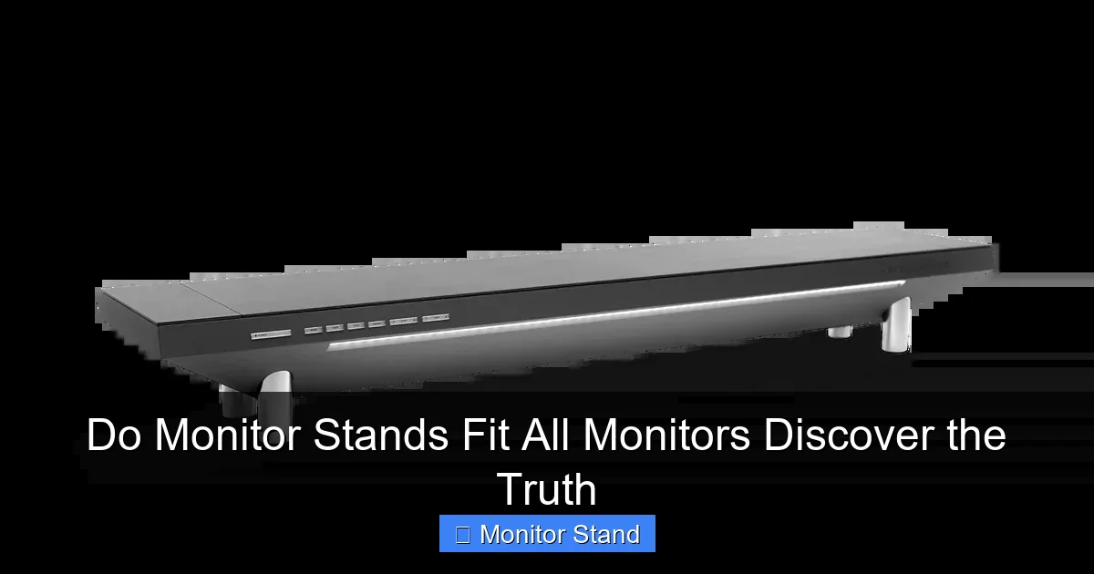 Do Monitor Stands Fit All Monitors Discover the Truth