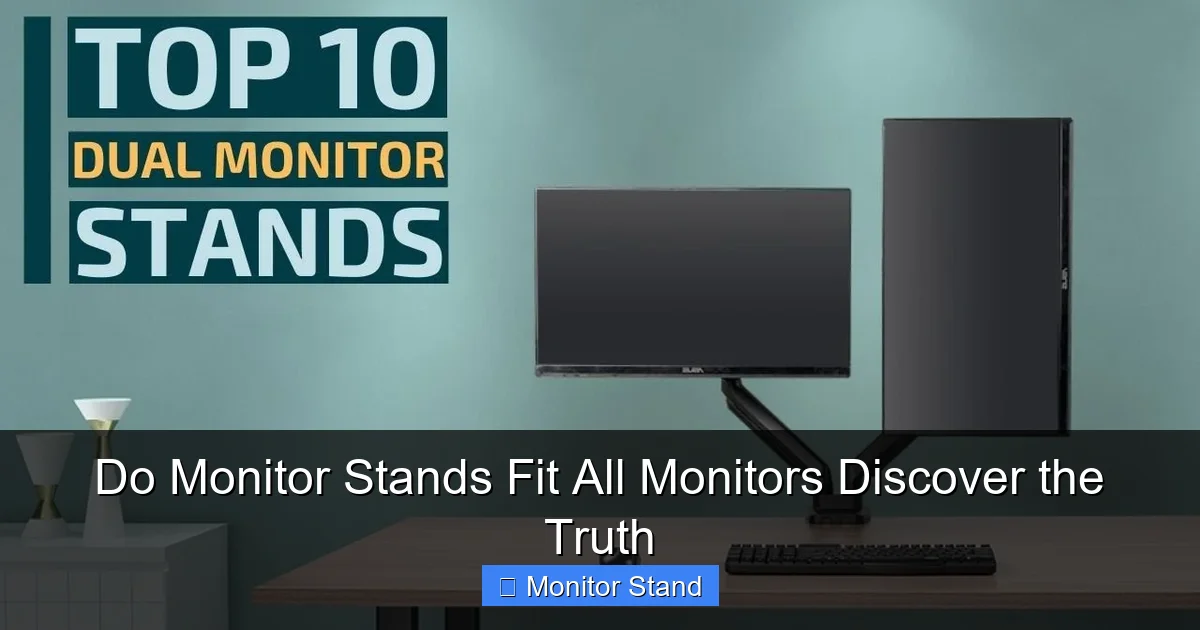 Do Monitor Stands Fit All Monitors Discover the Truth