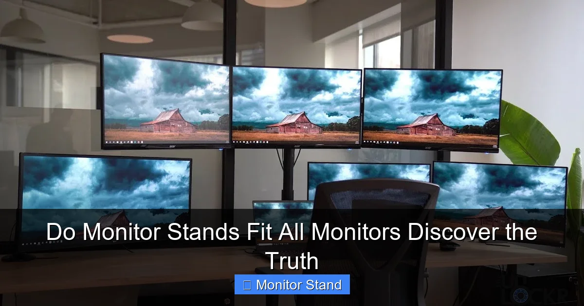 Do Monitor Stands Fit All Monitors Discover the Truth