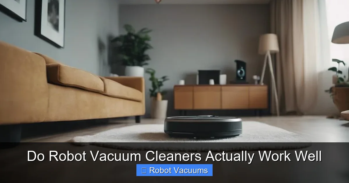 Do Robot Vacuum Cleaners Actually Work Well