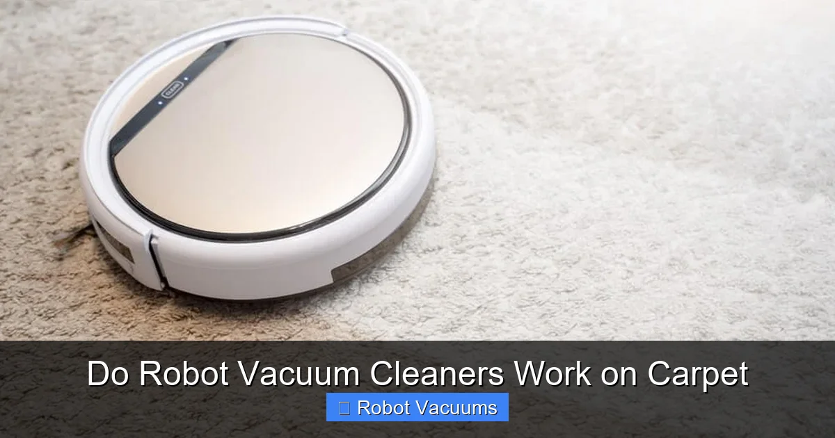 Do Robot Vacuum Cleaners Work on Carpet