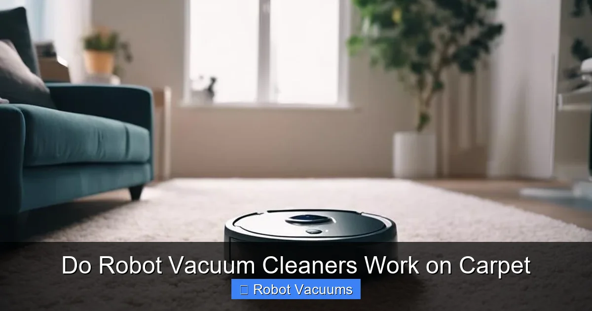 Do Robot Vacuum Cleaners Work on Carpet
