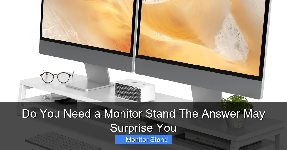 Do You Need a Monitor Stand The Answer May Surprise You