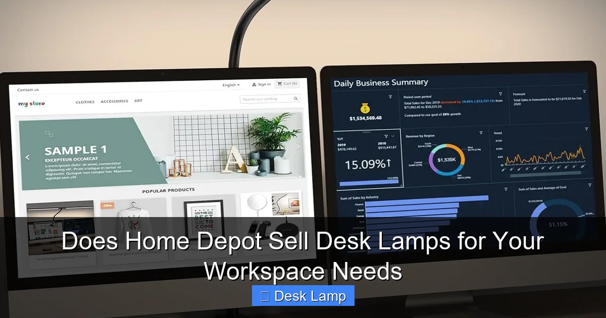Does Home Depot Sell Desk Lamps for Your Workspace Needs