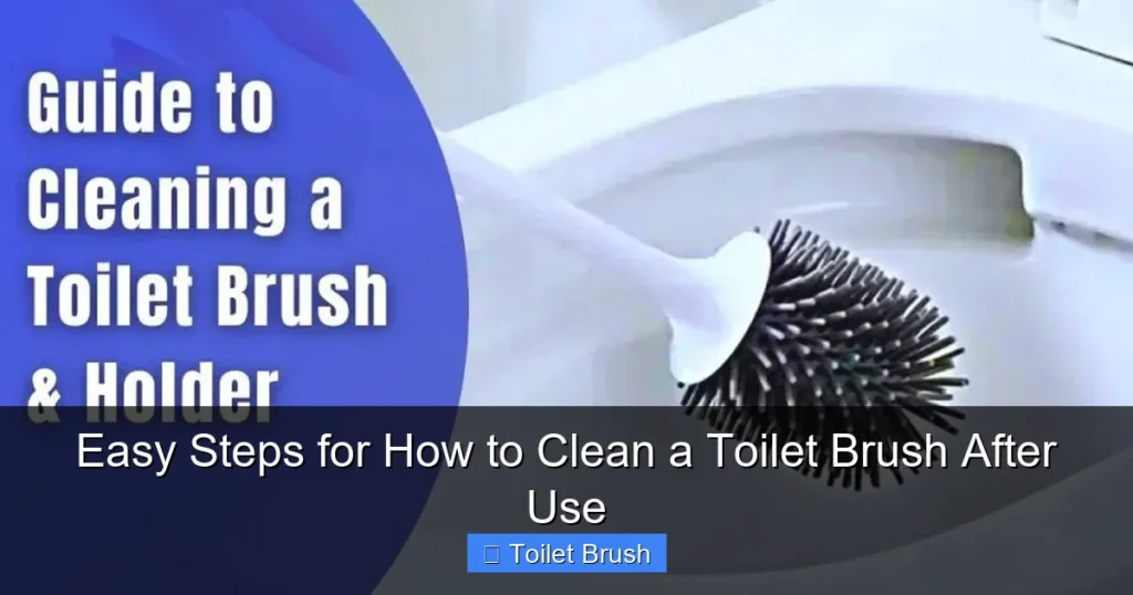 Easy Steps for How to Clean a Toilet Brush After Use