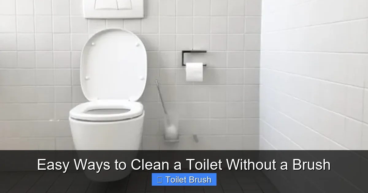 Easy Ways to Clean a Toilet Without a Brush