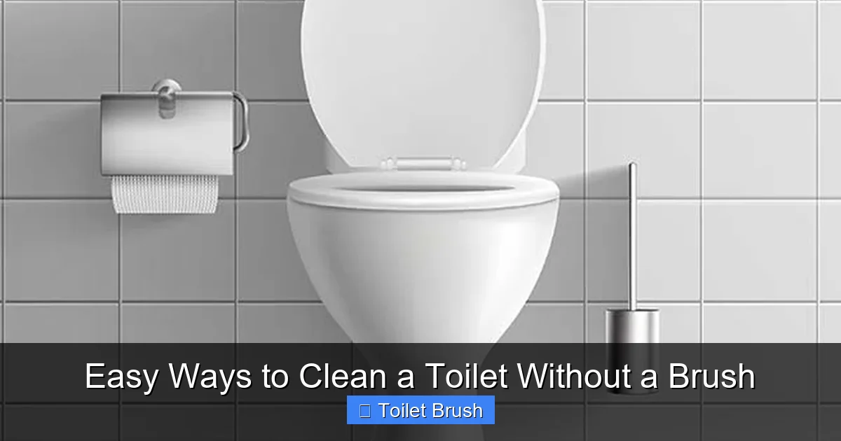Easy Ways to Clean a Toilet Without a Brush