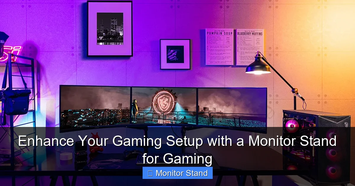 Enhance Your Gaming Setup with a Monitor Stand for Gaming