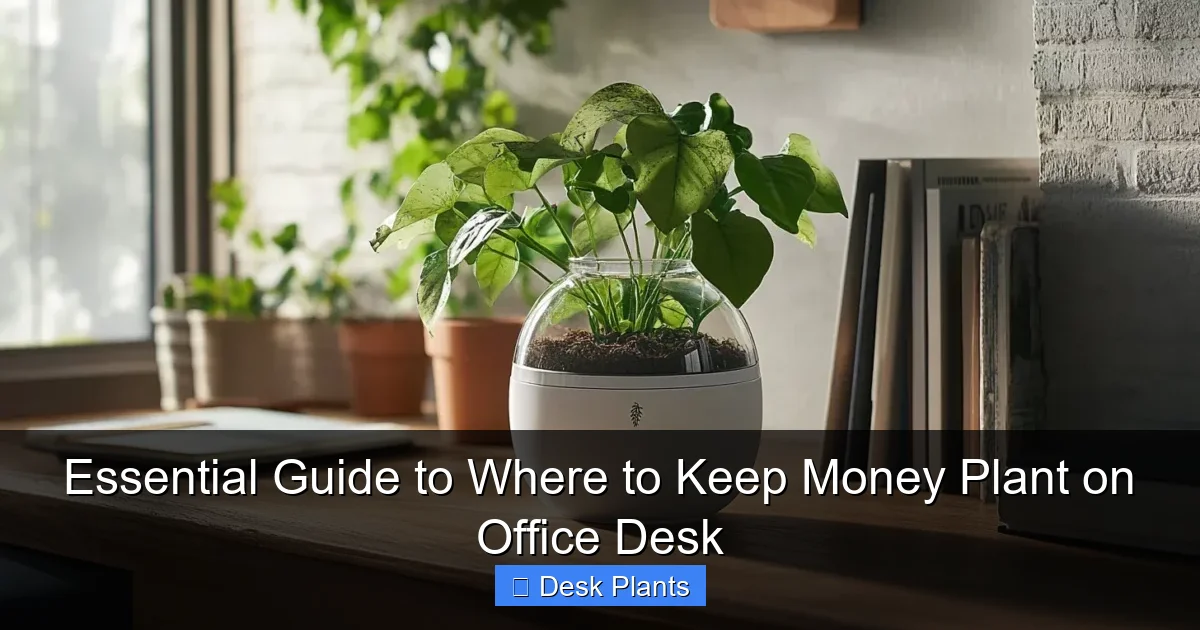 Essential Guide to Where to Keep Money Plant on Office Desk