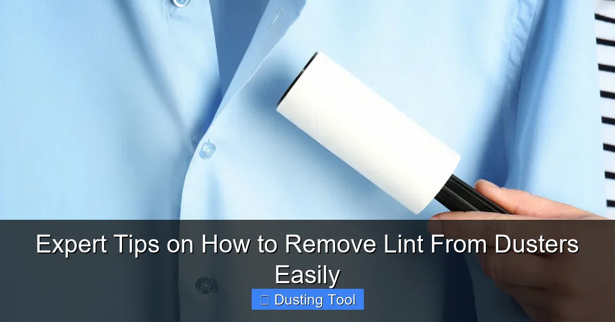 Expert Tips on How to Remove Lint From Dusters Easily