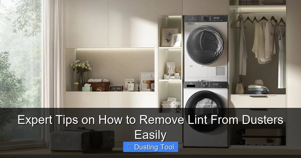 Expert Tips on How to Remove Lint From Dusters Easily