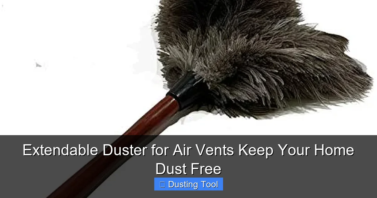 Extendable Duster for Air Vents Keep Your Home Dust Free