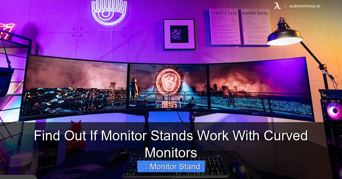 Find Out If Monitor Stands Work With Curved Monitors