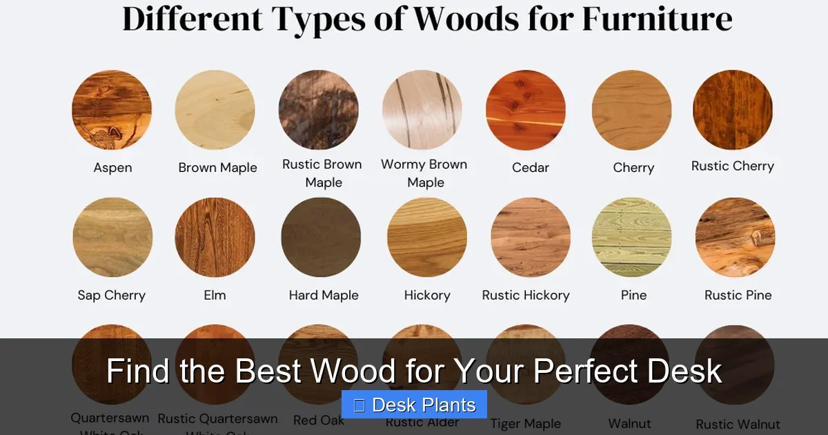 Find the Best Wood for Your Perfect Desk