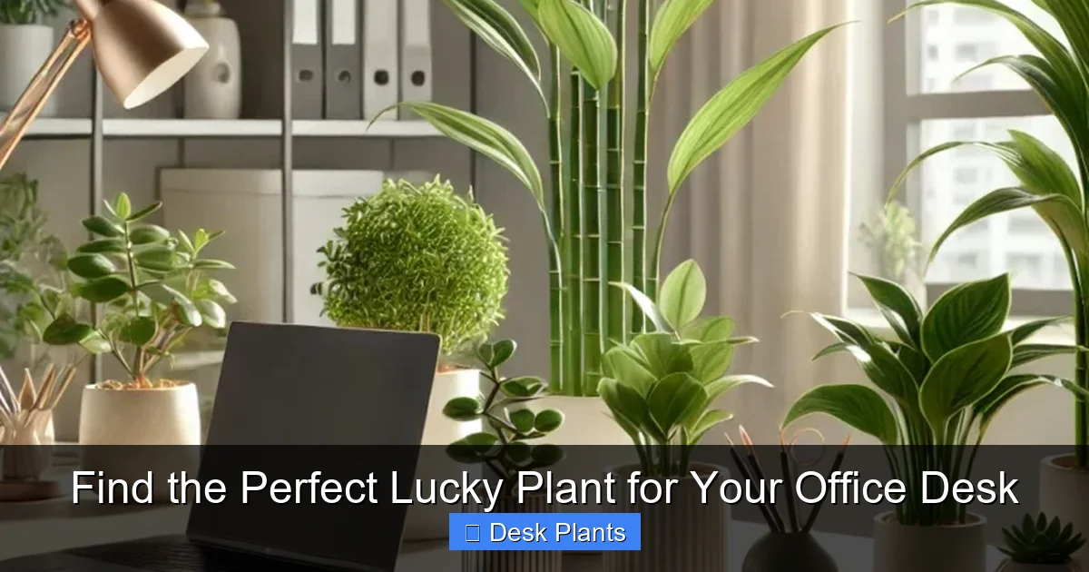 Find the Perfect Lucky Plant for Your Office Desk