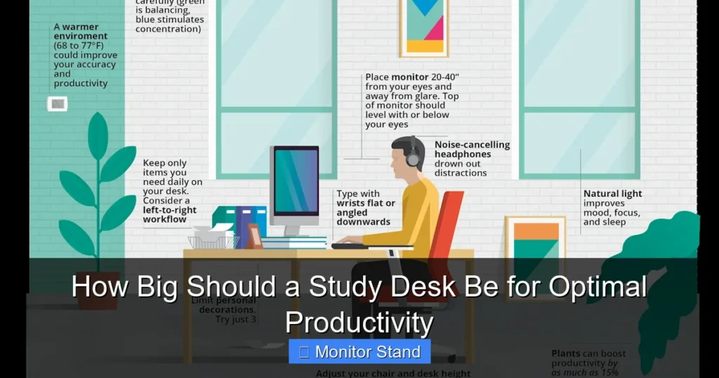 How Big Should a Study Desk Be for Optimal Productivity