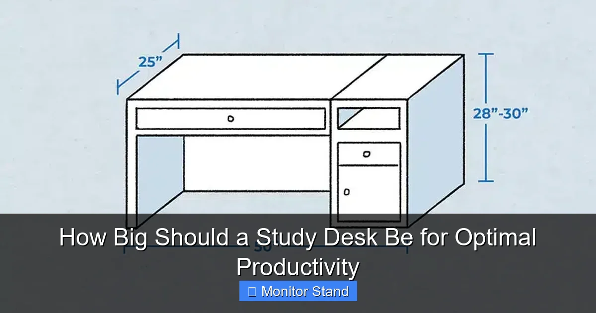 How Big Should a Study Desk Be for Optimal Productivity