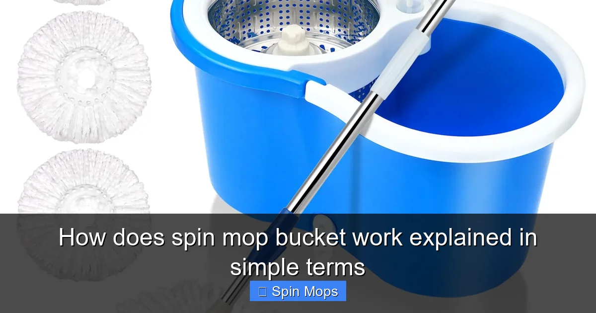 How does spin mop bucket work explained in simple terms