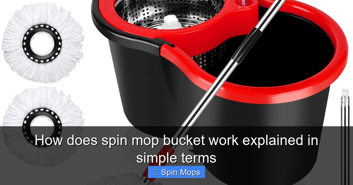 How does spin mop bucket work explained in simple terms