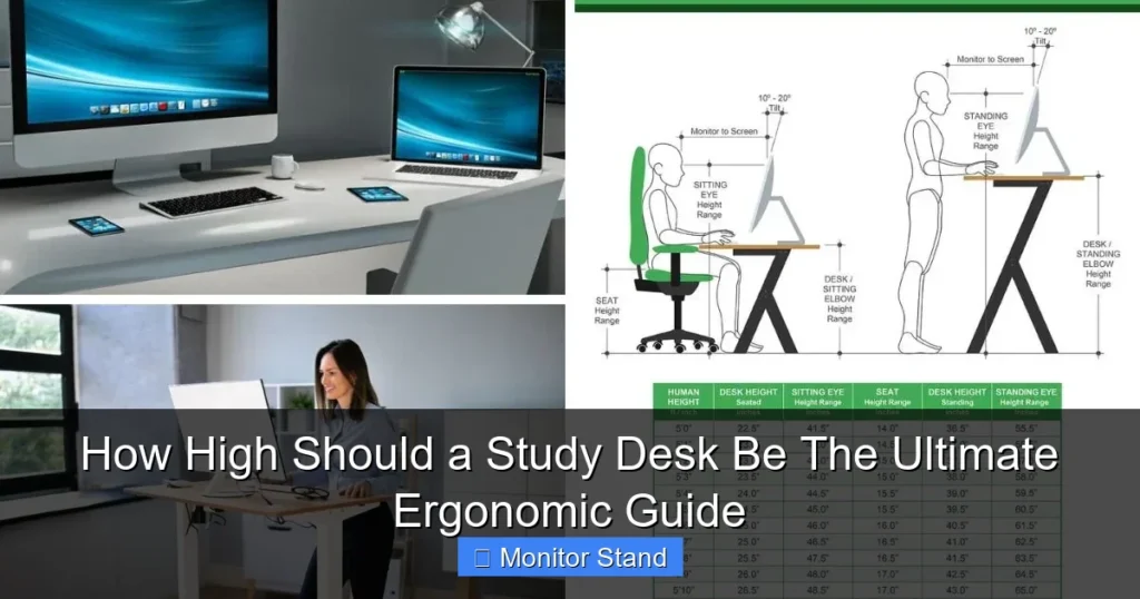 How High Should a Study Desk Be The Ultimate Ergonomic Guide