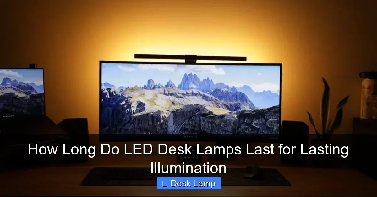How Long Do LED Desk Lamps Last for Lasting Illumination