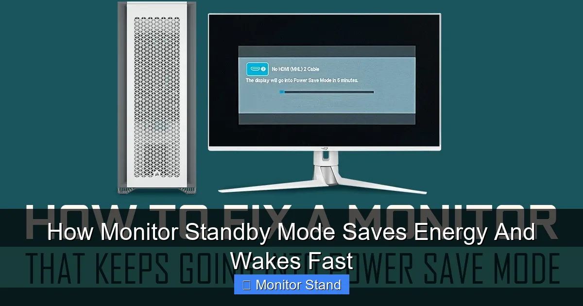 How Monitor Standby Mode Saves Energy And Wakes Fast