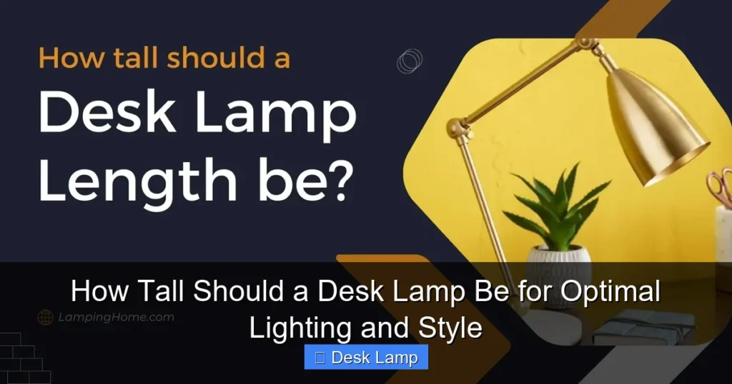 How Tall Should a Desk Lamp Be for Optimal Lighting and Style