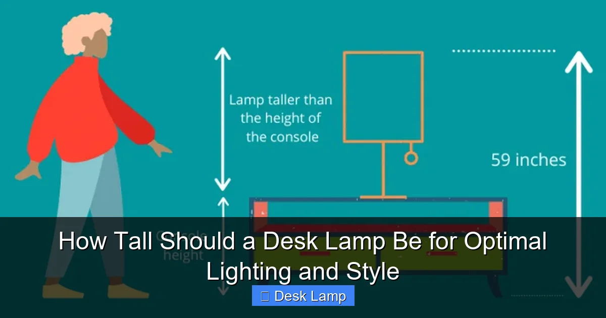 How Tall Should a Desk Lamp Be for Optimal Lighting and Style