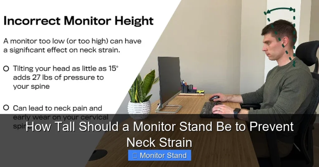 How Tall Should a Monitor Stand Be to Prevent Neck Strain