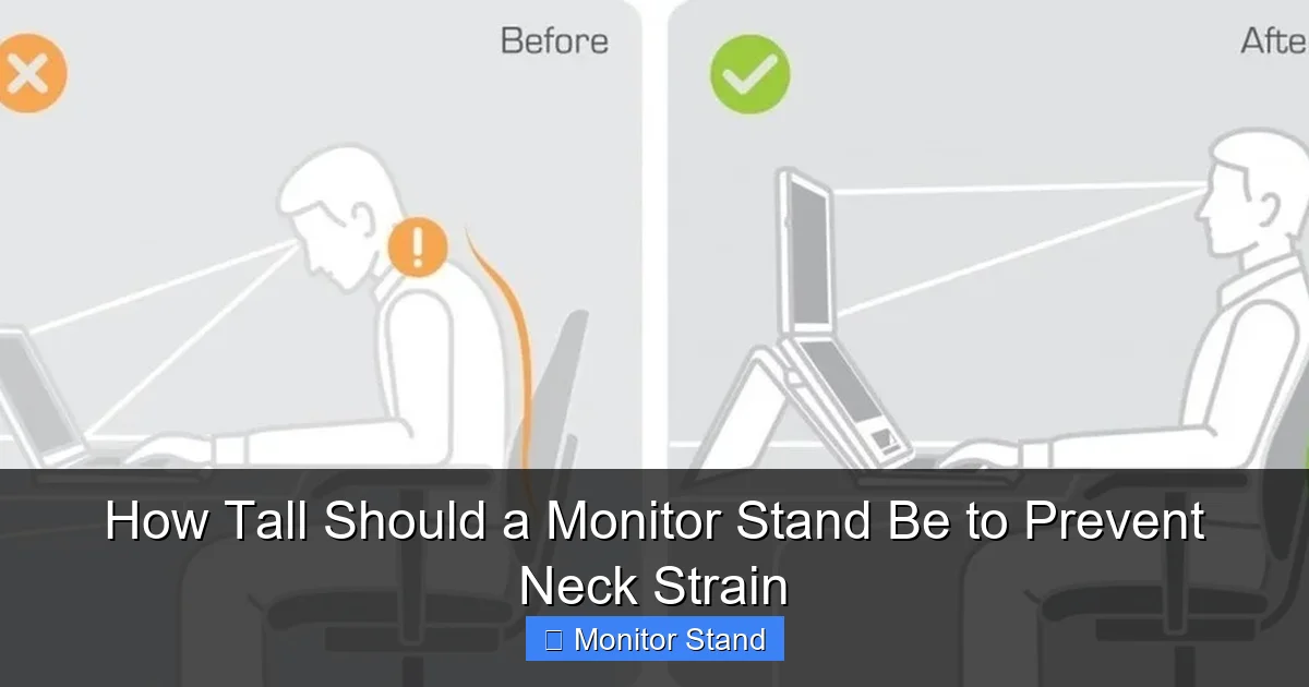 How Tall Should a Monitor Stand Be to Prevent Neck Strain