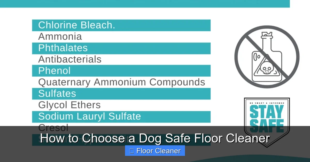 How to Choose a Dog Safe Floor Cleaner