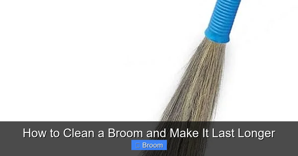 How to Clean a Broom and Make It Last Longer