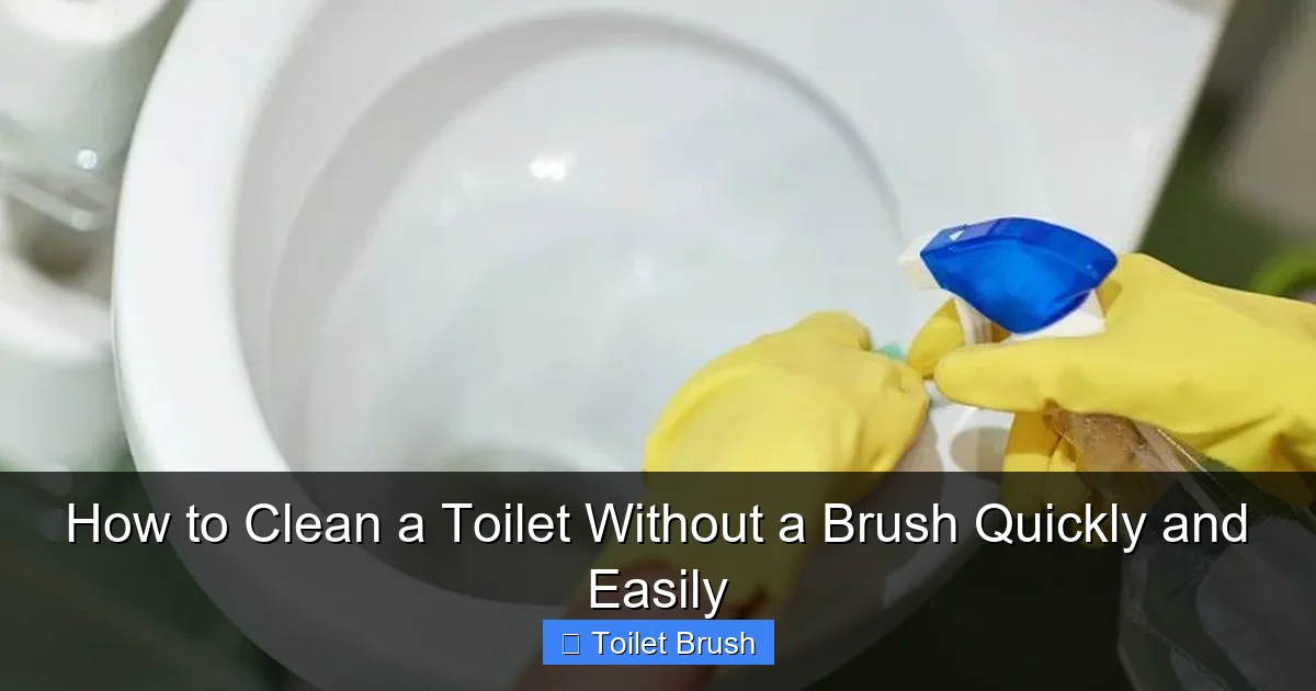 How to Clean a Toilet Without a Brush Quickly and Easily