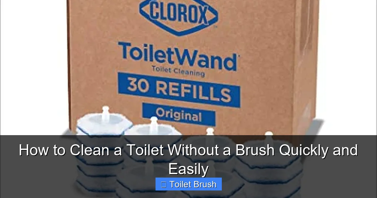 How to Clean a Toilet Without a Brush Quickly and Easily