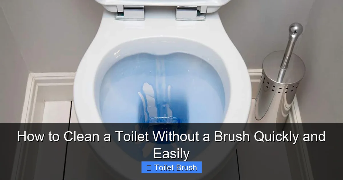 How to Clean a Toilet Without a Brush Quickly and Easily