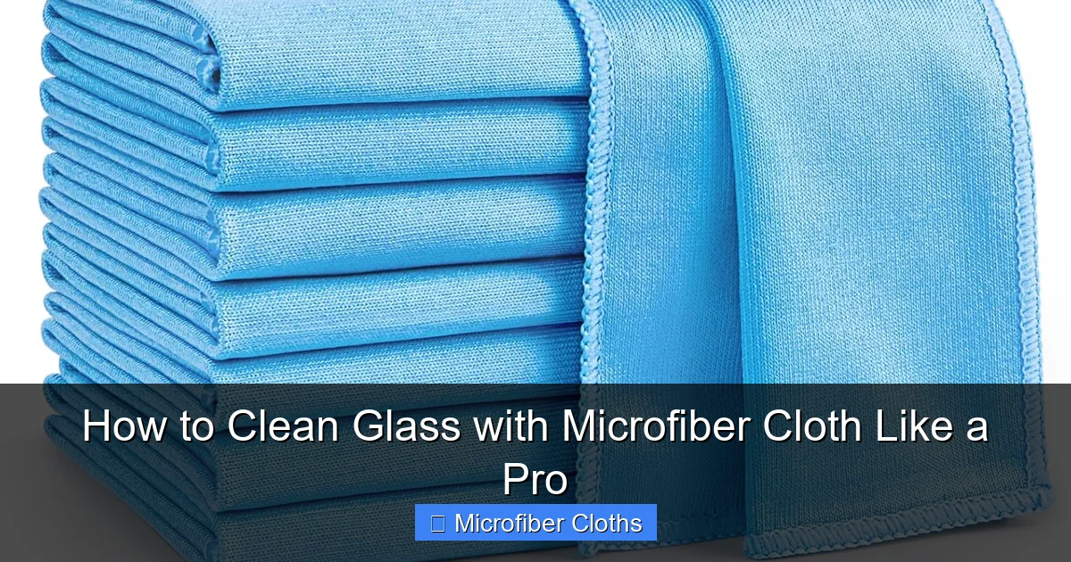 How to Clean Glass with Microfiber Cloth Like a Pro