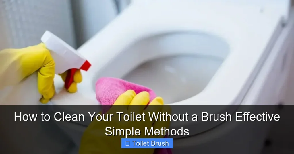 How to Clean Your Toilet Without a Brush Effective Simple Methods