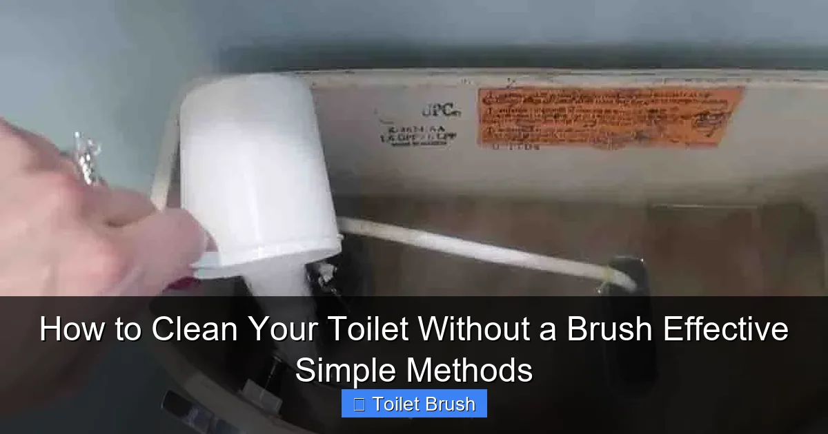 How to Clean Your Toilet Without a Brush Effective Simple Methods
