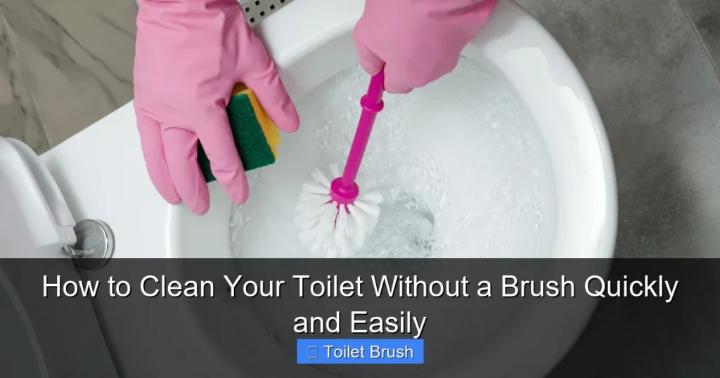 How to Clean Your Toilet Without a Brush Quickly and Easily