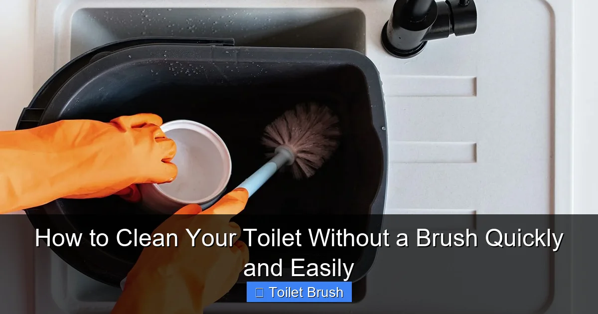 How to Clean Your Toilet Without a Brush Quickly and Easily