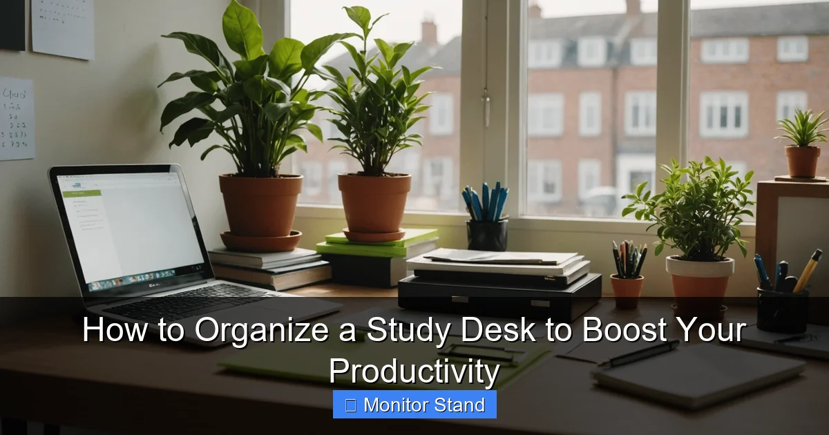 How to Organize a Study Desk to Boost Your Productivity