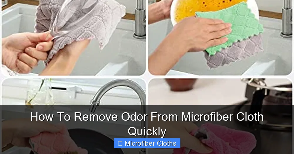 How To Remove Odor From Microfiber Cloth Quickly