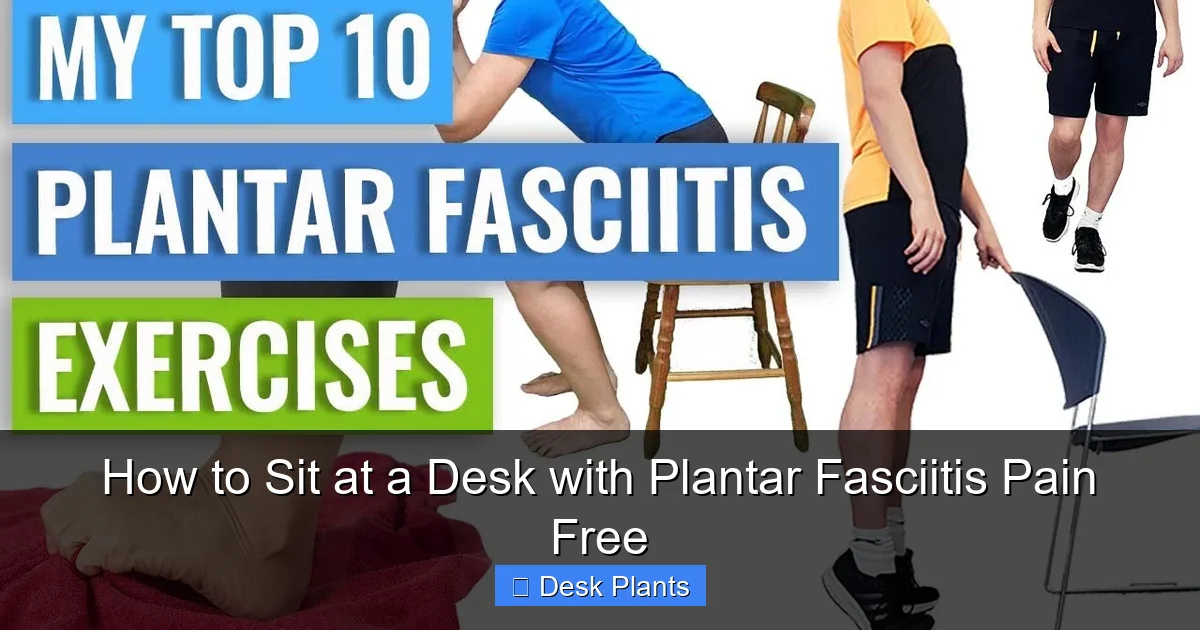 How to Sit at a Desk with Plantar Fasciitis Pain Free
