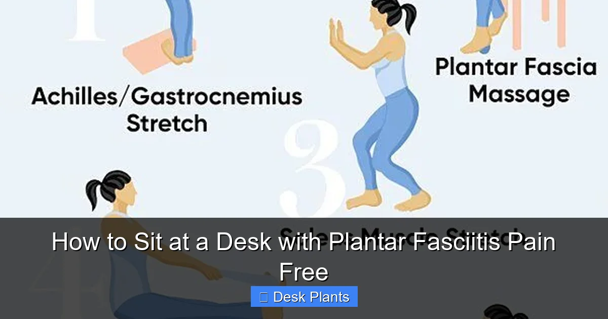 How to Sit at a Desk with Plantar Fasciitis Pain Free