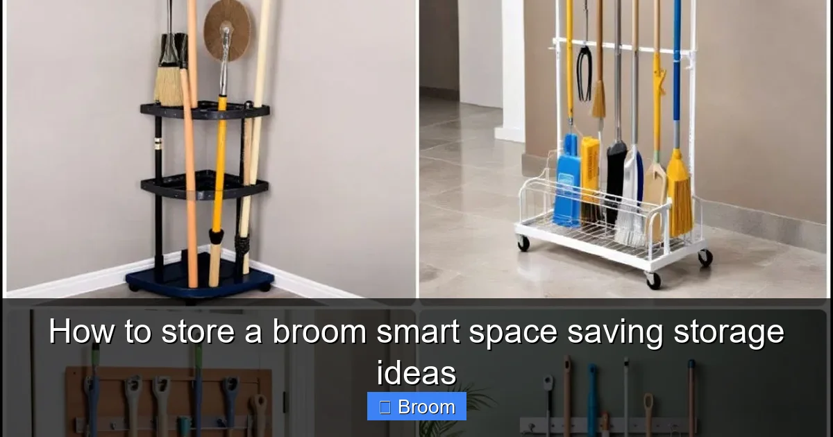 How to store a broom smart space saving storage ideas