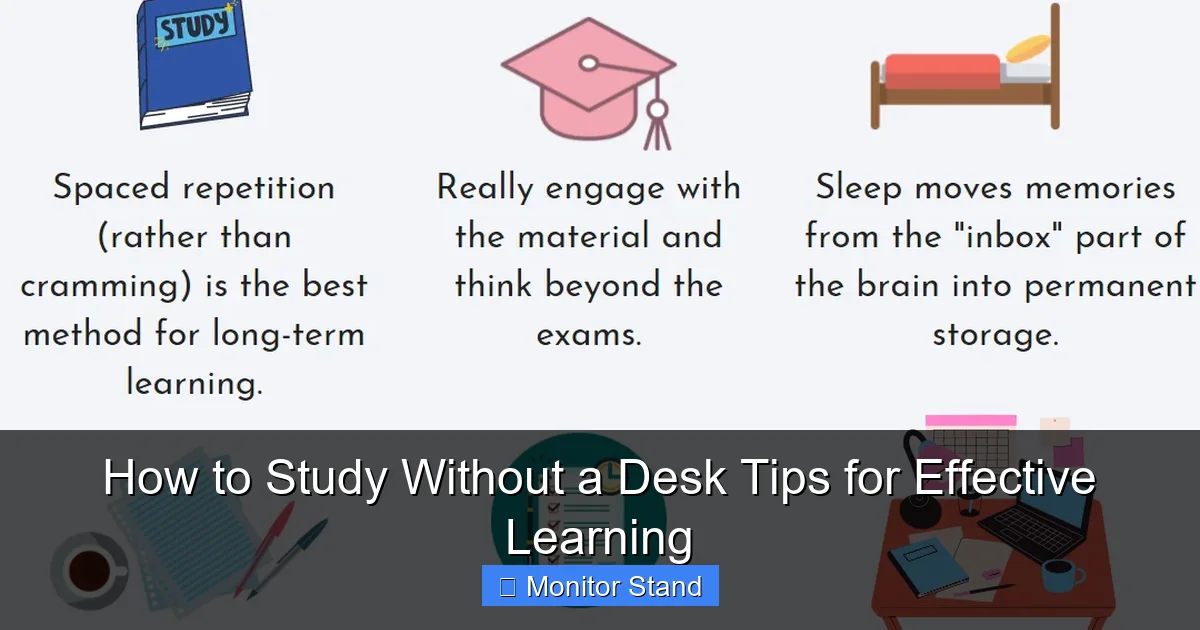 How to Study Without a Desk Tips for Effective Learning
